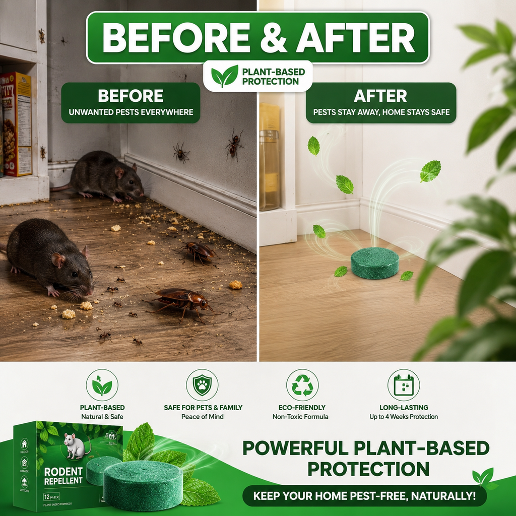 💥LAST DAY SALE 50%OFF💥🟢 Natural Peppermint Rodent Repellent Tablets – 10 Pack